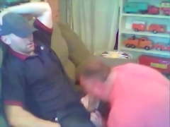 The trucker and a toy truck collector