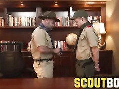 ScoutBoys Bishop Angus fucks blond boy bare on desk