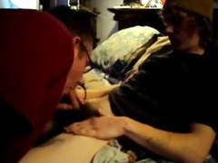 Dad swallow Son's best friends cum