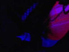 My sissywhore, Sherri sucking my Cock in a neon Theater